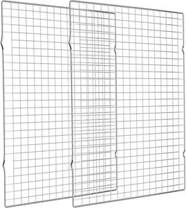 2 Pack 16X10 Inch Stainless Steel Wire Cooling Rack for Baking Cooking Grilling - Picture 1 of 12