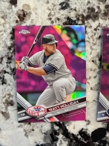 2017 TOPPS CHROME PINK PARALLEL CARD #s 1-200 PICK YOUR CARD - Picture 1 of 25