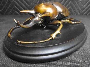 GRAN MEGASOMA BRONCE ELEFANTE ESCARABAJO ESCULTURA MARTIN SHEMELLA #31 DE 1000 - Imagen 1 de 7