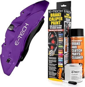 E-TECH Brake Caliper Paint Kit Gloss Purple for Drums Car Engine Bay Car - Picture 1 of 6