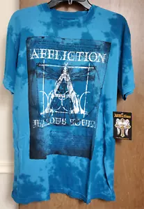 Men Top Blue T Shirt Limited Edition Classic AFFLICTION LIVE FAST Large NEW NWT - Picture 1 of 6