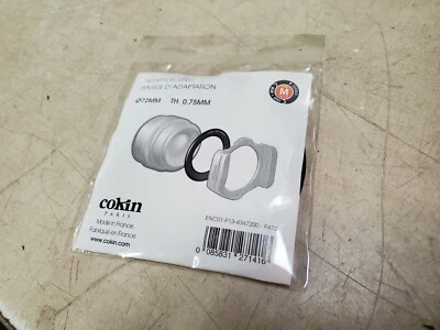 Cokin adapter ring 72mm P472 Factory sealed  - Image 1 of 2