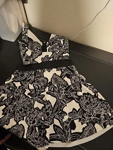 Express 2 piece set Crop Top, Skirt Sz Xs - Picture 1 of 1