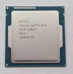 Intel Core i5-4670 3.SR14D 40GHz Quad Core LGA1150 6MB Processor CPU Tested - Picture 1 of 4