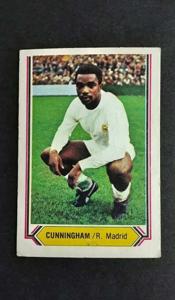 LAURIE CUNNINGHAM REAL MADRID ESTE LA LIGA sticker 1980 1981 UNPASTED / SIN PEGA - Imagen 1 de 1