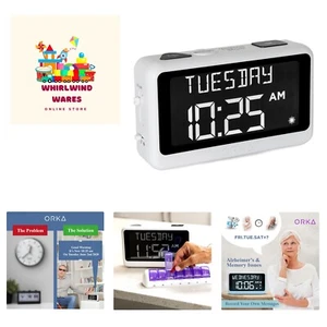 Ex-Large Talking Clock with Custom Alarms - Ideal for Seniors and Dementia Care - Picture 1 of 11