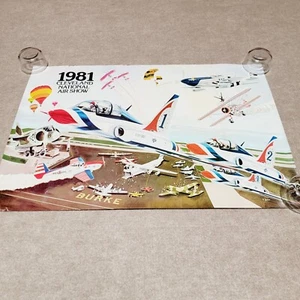 Vtg Cleveland National Air Show Poster U.S. Air Force Thunderbirds Main Event - Picture 1 of 9