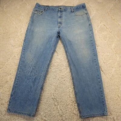 Members Mark Men’s Jeans Straight Leg Size 42x30 (Real 40x30) High-Rise Workwear - Image 1 of 4