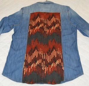 GUESS MEN'S TRUCKEE L/S PANEL - FROZEN RG DENIM - M - TEXAN - Picture 1 of 11