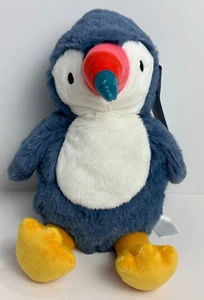RARE NWT Carters Blue White Toucan Bird Stuffed Animal Plush Baby Toy 68402 - Picture 1 of 7