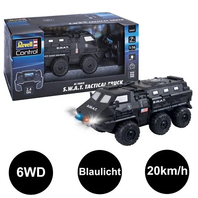 RC TRUCK S.W.A.T. TACTICAL TRUCK Polizei Einsatzfahrzeug 6WD Allrad Revell 24437 - Bild 1 von 4