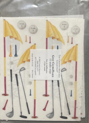 Creative Memories 2001 ~ palos de golf/banderas 12 tiras de estudio Foto 1 de 3