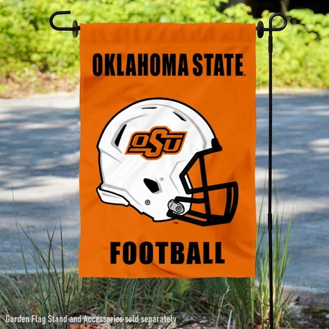 OSU Cowboys Football Helmet Garden Yard Banner Cover