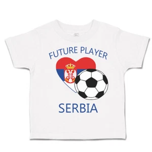 Toddler T-Shirt Future Soccer Player Serbi Future Euro Cup Boy & Girl Clothes - Picture 1 of 39