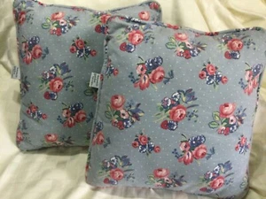 Waverly Garden Room  Floral Throw Pillow 15x15 Cottage Core Blue - Picture 1 of 11