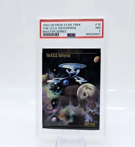 1994 Star Trek Master Series Skybox USS Enterprise #18 Graded PSA 7 - Picture 1 of 2