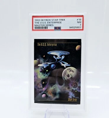 1994 Star Trek Master Series Skybox USS Enterprise #18 Graded PSA 7 - Image 1 of 2