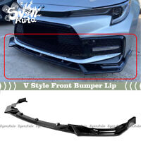 2020-21 For Toyota Corolla Sedan LE//XLE Glossy Black Front Bumper Corner Spoiler
