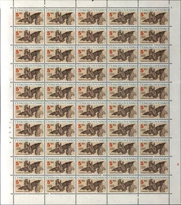 CZECHOSLOVAKIA SHEET SC #2807 MNH 5K x 50 PROTECTED ANIMALS -PLECOTUS #79419 (a) - Picture 1 of 1