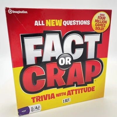 Fact Or Crap Trivia With Attitude Game Players 3-8 Complete COMPLETE - Image 1 of 4