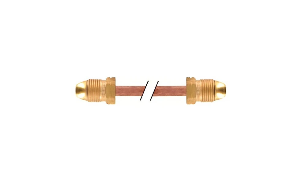 Engineered Controls 12" Propane Hose M POL x M POL 7/8" Hex Brass Pigtail LP Gas - Image 1 of 1