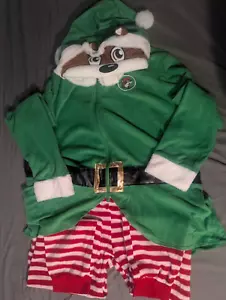 Buc-ee Beaver Christmas Elf Union Body Suit Buc-ee's Costume Pajamas Size L-XL - Picture 1 of 24