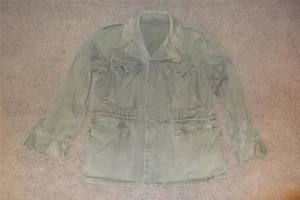 Military Small Short 1950 USArmy FatigueM1943 Fld Jacket Coat Men OG107 WWII 149 - Picture 1 of 1