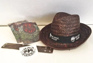 BACARDI OAKHEART SET: SONNEN-HUT + 2 ARMSLEEVES + ARMBAND + TATTOO -NEU- BAR RUM - Bild 1 von 1