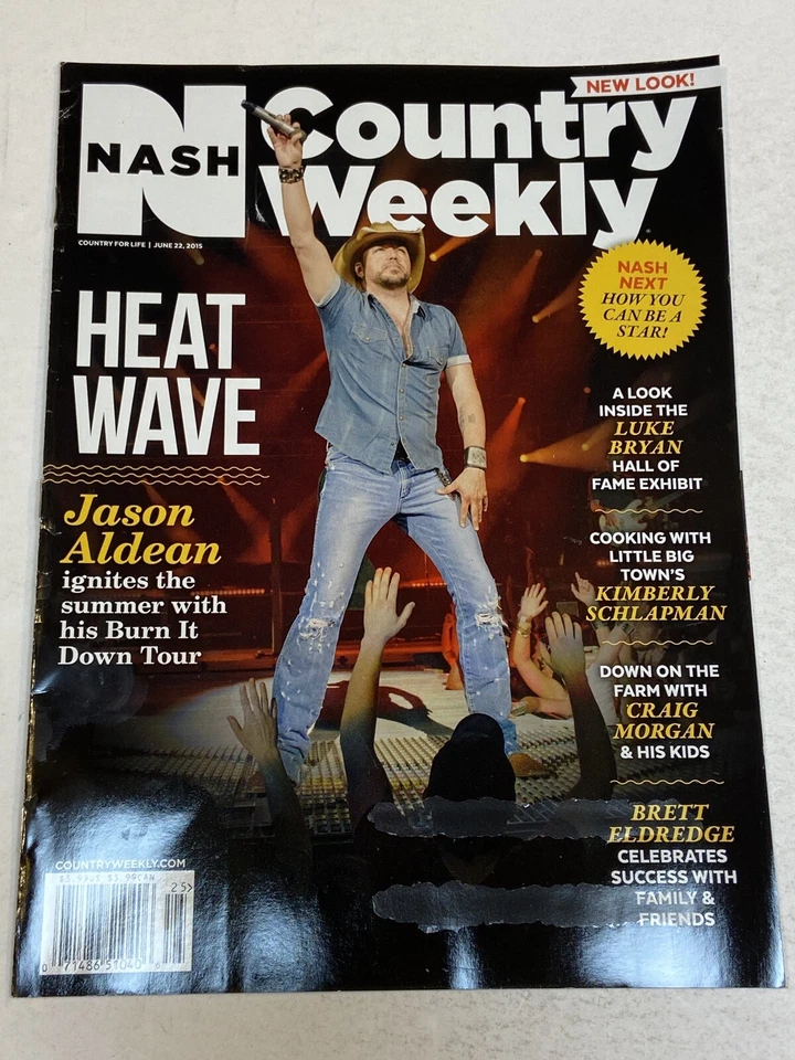 Nash Country Weekly Magazine June 22, 2015 Jason Aldean Luke Bryan Craig Morgan - Image 1 of 1