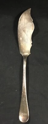 Cuchillo para servir pescado electroplato Mappin & Webb antiguo/vintage sin patrón Foto 1 de 4