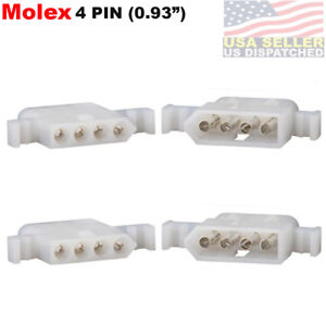 2SET - Molex 4 Pin Tuner Connector Plug For ICOM LDG Automatic Antenna Tuner ATU