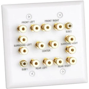 Wallplate 7.1 Surround 2-Gan - Imagen 1 de 1