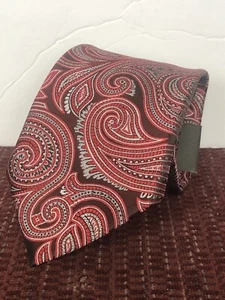 DOCKERS BRAND NEW Red Paisley Necktie - Picture 1 of 8