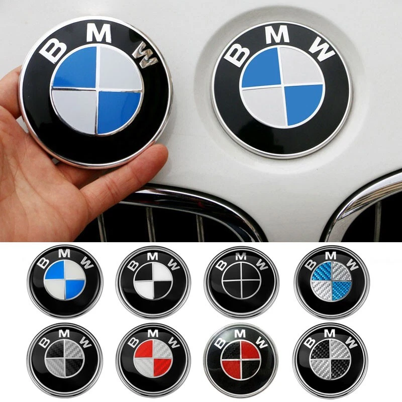 45mm 74mm 82mm Car Front Hood Sticker Auto Trunk Rear Emblem Badge Decal for BMW - Image 1 of 1