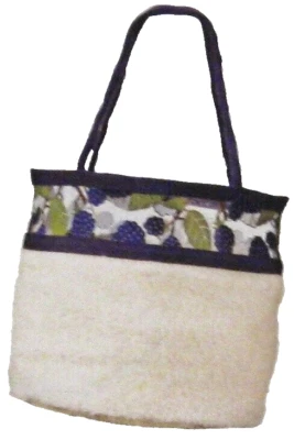 NUEVO Avon Naturals Blackberry Terry Cloth Mini Bolso de Mano Artículos de Aseo Bolso Cubo 6 x 8.5" Foto 1 de 2