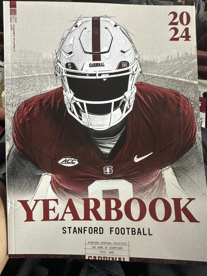 2024 STANFORD CARDINAL YEARBOOK PROGRAM COLLEGE  NCAA  ACC - Image 1 of 1