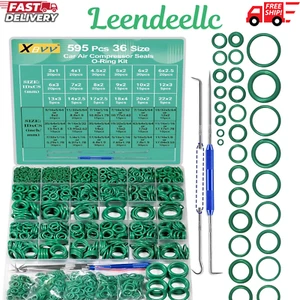 Kit de juntas tóricas de aire acondicionado métricas y SAE de 595 piezas para compresor de aire acondicionado automotriz - Imagen 1 de 8
