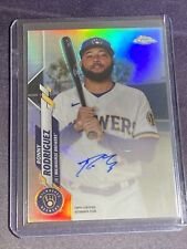 2020 Topps Chrome Update #USA-RRO RONNY RODRIGUEZ AUTO REFRACTOR Brewers