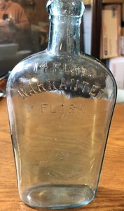Antique Whiskey Liquor Flask - Picture 1 of 11