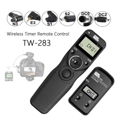 Pixel TW-283 Wireless Timer Remote Control Shutter Release for Canon Nikon Sony  - Image 1 of 4