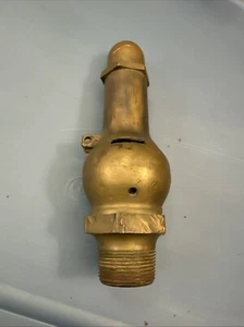 Crane Co. Brass Pot Belly Steam Whistle Relief Valve - Picture 1 of 7