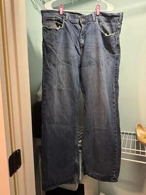 Pantalones de mezclilla Axist para hombre talla 40x30 azul pierna recta algodón tiro alto - GRANDE ALTO Foto 1 de 4