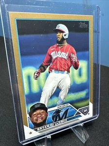 2023 Topps Serie 2 Bryan De La Cruz Oro #\2023 Marlins - Imagen 1 de 5