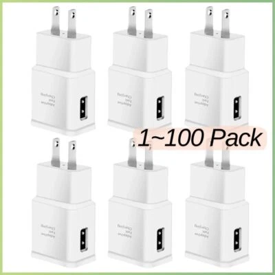 Adaptador de corriente de pared EE. UU. bloque de cargador rápido cabezal de carga USB-A para Samsung lote Foto 1 de 4