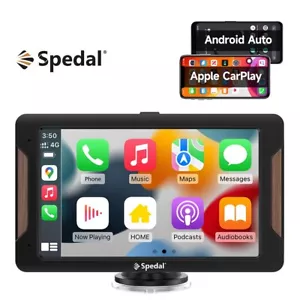 Reproductor multimedia estéreo portátil automático para automóvil portátil automático de 7 pulgadas inalámbrico Apple CarPlay Android - Imagen 1 de 10