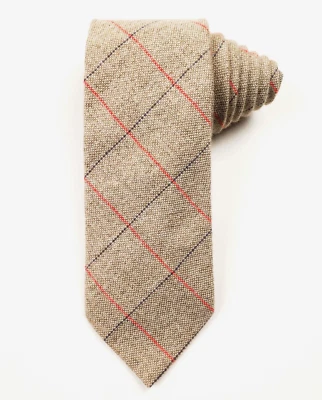 Corbata de avena de cachemir ETRO 3,75" seda 61L con cuadros rojo azul Foto 1 de 4