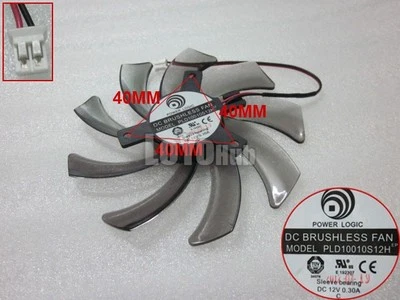 POWER LOGIC PLD10010S12H 12V 0.30A pitch 4cm 95mm 2-Pin graphics card fan Sleeve - Image 1 of 2