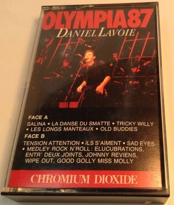 DANIEL LAVOIE Tape Cassette OLYMPIA 87 ~ 1987 Trafic Records Canada OTFT 8726 - Image 1 of 4