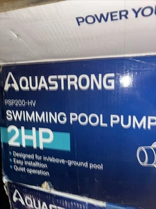 Aquastrong 2PS Schwimmbadpumpe PSP200-HV fehlende Anschlüsse LESEN - Bild 1 von 12