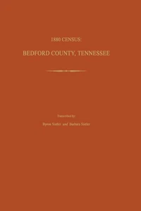 Genealogy: 1880 Census, Bedford County, Tennessee - Picture 1 of 1